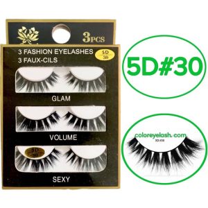 3d Faux Mink Eyelashes ( 3 Pairs)