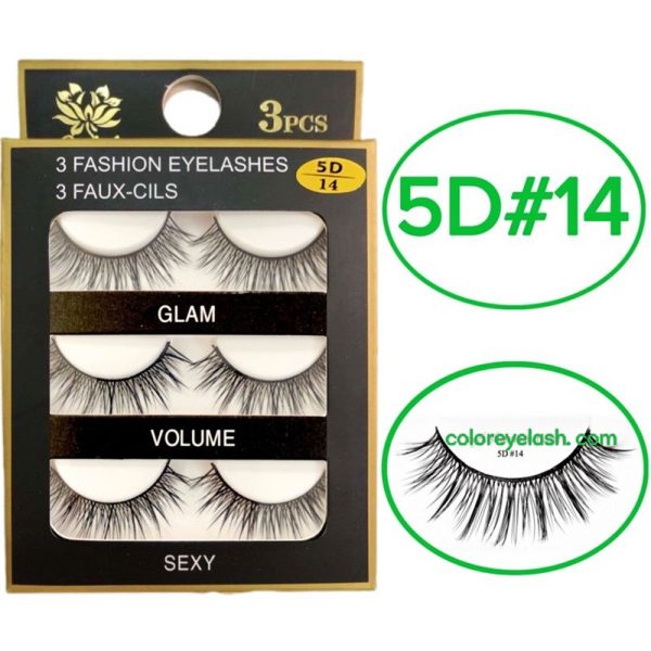 3d Faux Mink Eyelashes ( 3 Pairs)