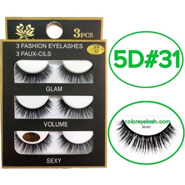 3d Faux Mink Eyelashes ( 3 Pairs)