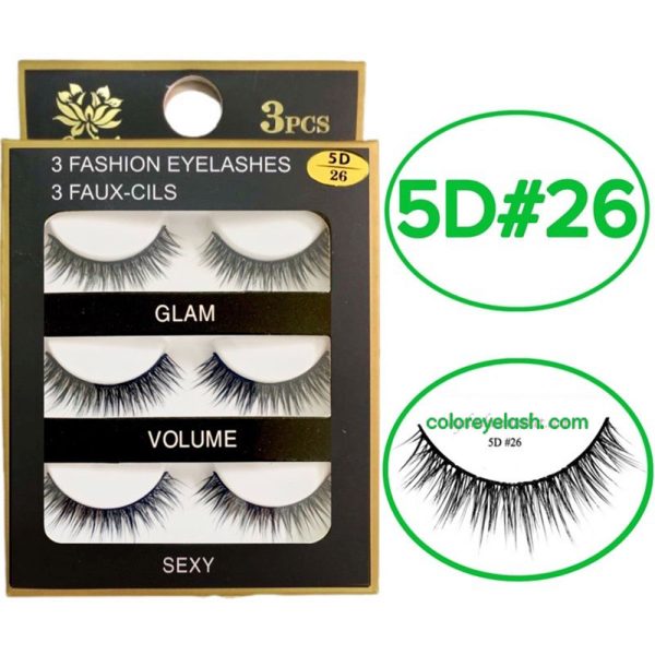 3d Faux Mink Eyelashes ( 3 Pairs)