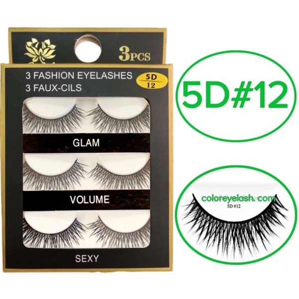 3d Faux Mink Eyelashes ( 3 Pairs)