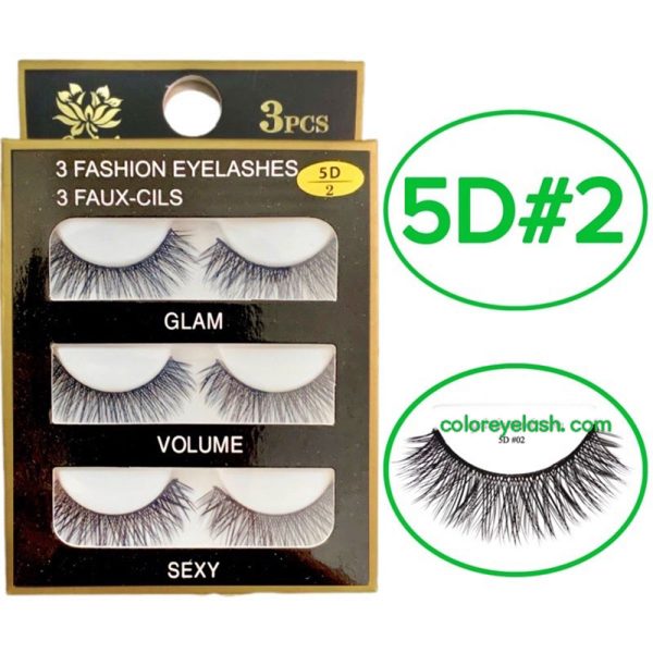 3d Faux Mink Eyelashes ( 3 Pairs)