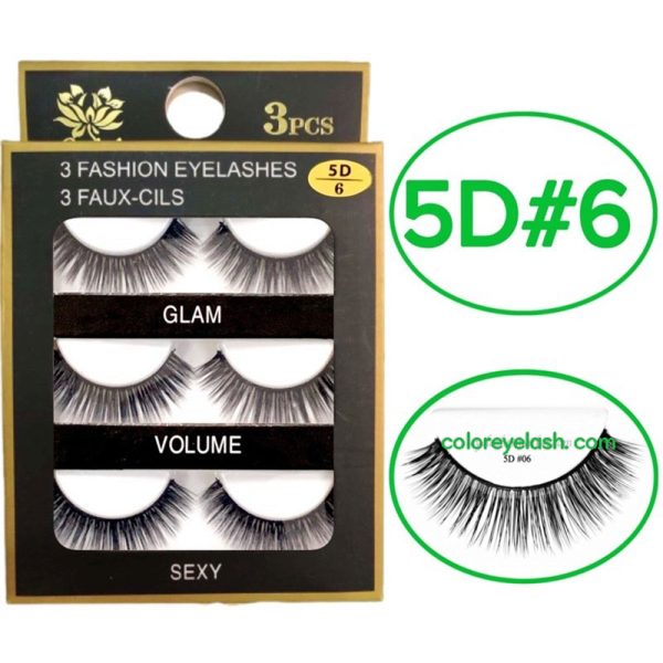 3d Faux Mink Eyelashes ( 3 Pairs)