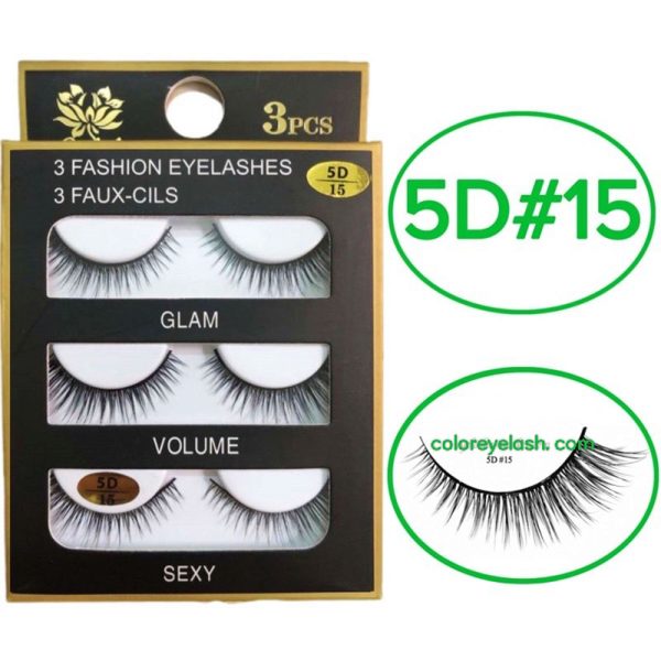 3d Faux Mink Eyelashes ( 3 Pairs)