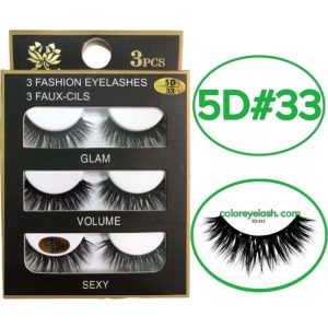 3d Faux Mink Eyelashes ( 3 Pairs)