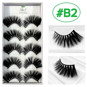 Western Style 3d Real Mink Eyelashes ( 5 Pairs)